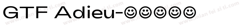 GTF Adieu字体转换